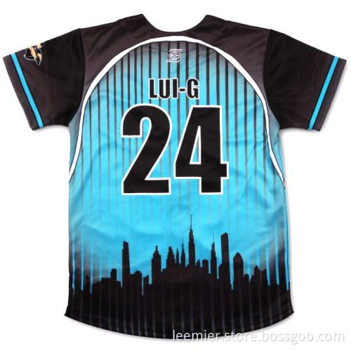 Wholesale short sleeve custom baseball jersey